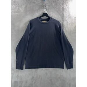 Yellow Label Co. Crewneck Sweatshirt Mens Size Large Black Pullover Heavyweight